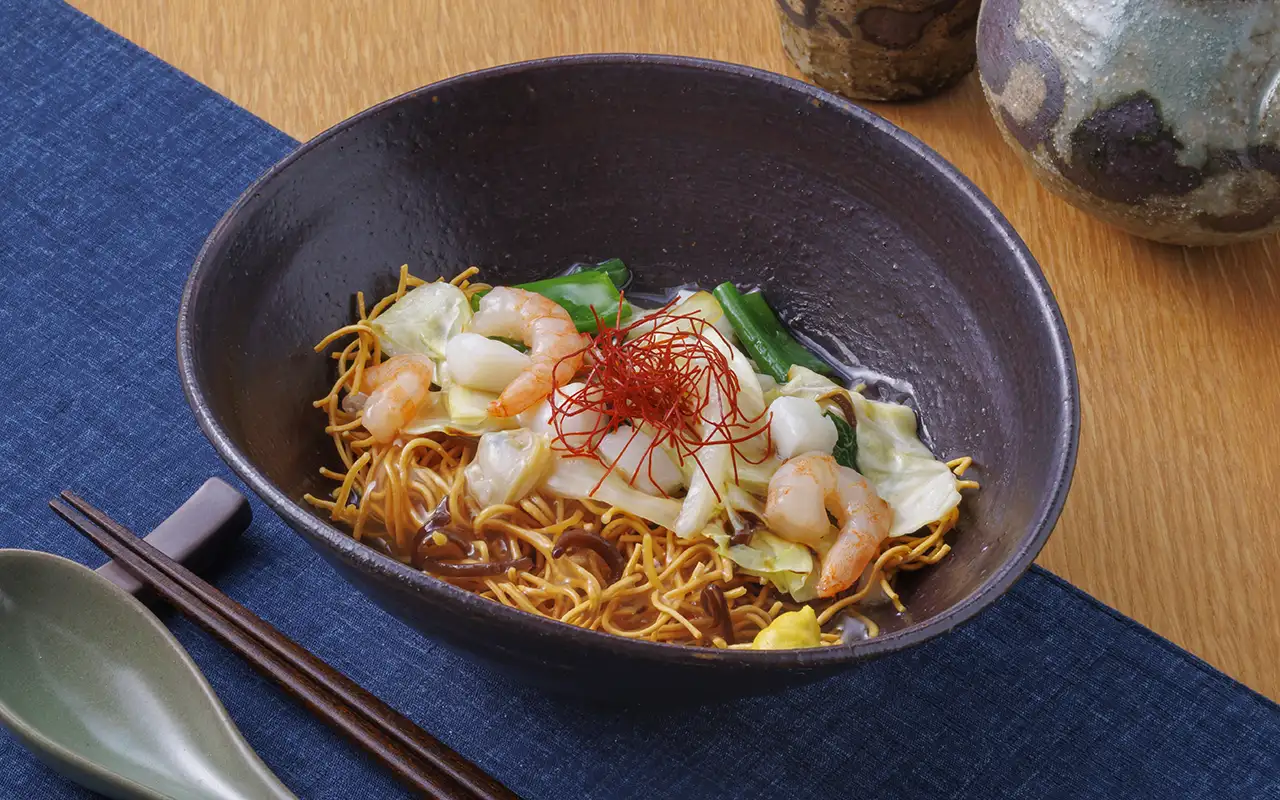 海鮮皿うどん
