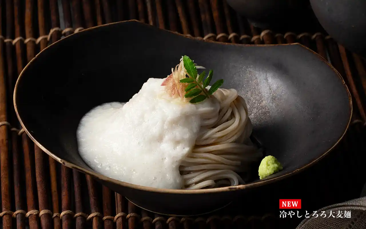 冷やしとろろ大麦麺